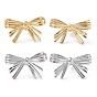 304 Stainless Steel Stud Earrings, Bowknot