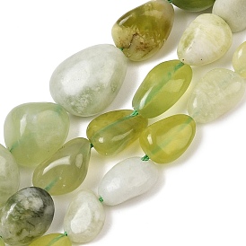 Природного нефрита Xiuyan бисер нитей, самородки, упавший камень