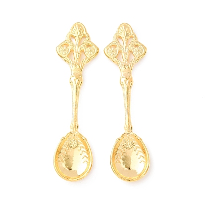 Сплавочные подвески тибетского стиля, подвески для кухонной утвари, ложка, без кадмия и без свинца, 59x15x4 мм