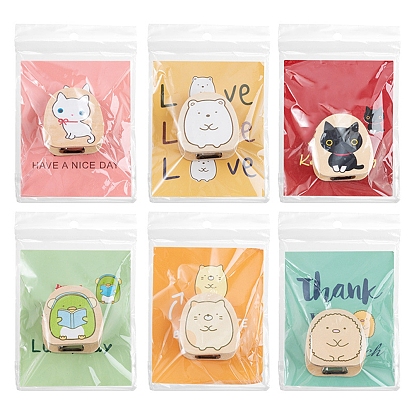 Держатель карты с именем дерева, держатели для фотографий, для школьных канцелярских принадлежностей, пингвин/кошка/медведь