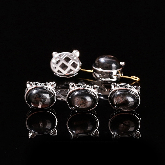 Натуральные бусины гиперстена, Сплав с поиска, кошка