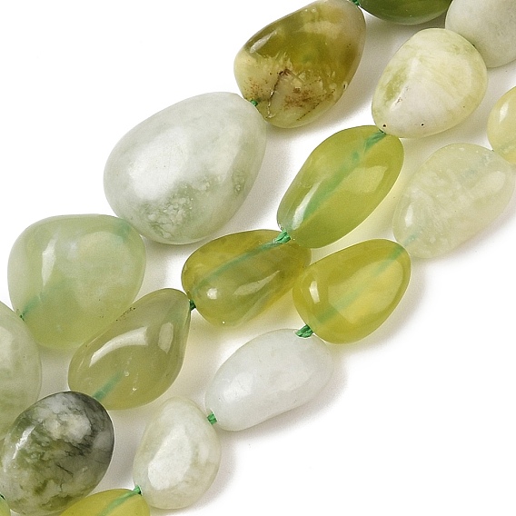 Природного нефрита Xiuyan бисер нитей, самородки, упавший камень