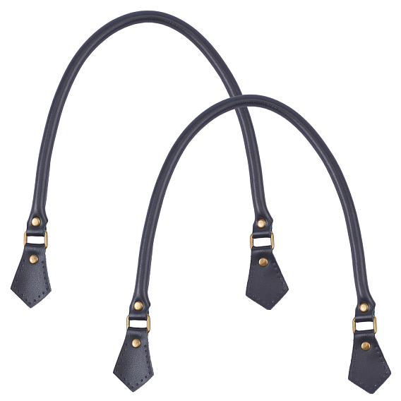 Ручки для сумок из воловьей кожи, с застежками из сплава и железа, для сменных аксессуаров ручек для сумок