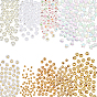500Pcs 10 Style Real 18K Gold Plated Brass Beads and Acrylic Beads, for DIY Beads Jewelry Making
