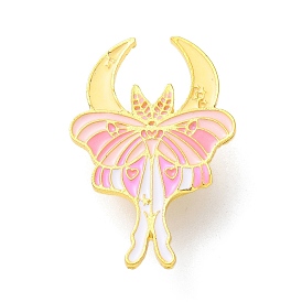 Alloy Brooches, Enamel Pins, for Backpack Cloth, Butterfly