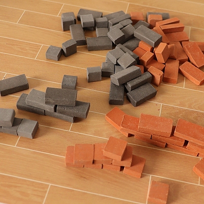 Мини-модель из кирпичной кладки из фарфора, аксессуары для кукольного домика с микро-ландшафтом, притворяясь опорными украшениями