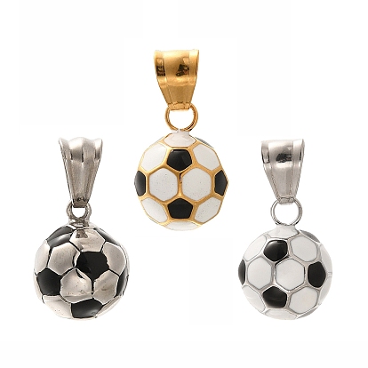 Вакуумное покрытие pvd 304 эмалированные подвески из нержавеющей стали, футбольное очарование