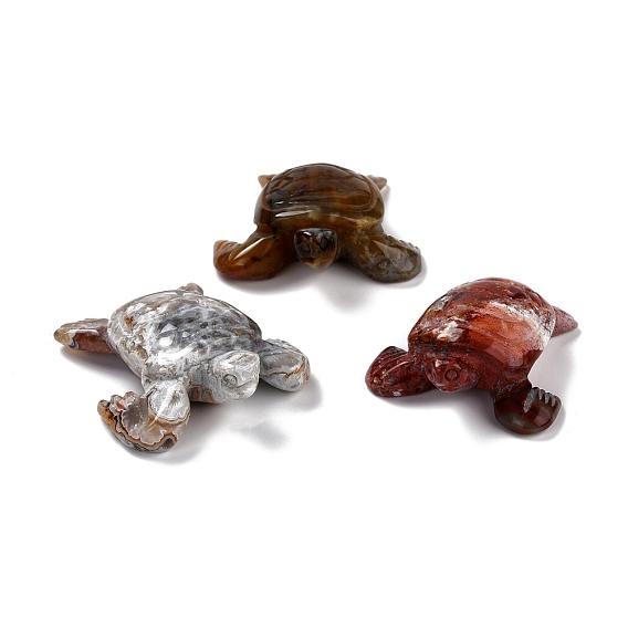 Natural Mexican Agate Display Decorations, Turtle