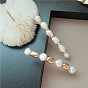 Pince à cheveux en perles baroques avec perles naturelles - faite à la main, pince à ressort polyvalente et élégante pour la mode européenne et américaine