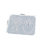 Heart & Star & Moon & Wing Pendant Silicone Molds, for UV Resin, Epoxy Resin Jewelry Making