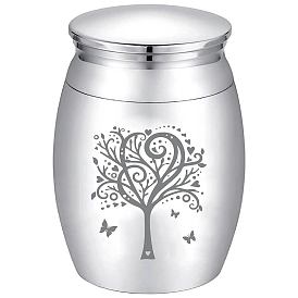 Урна для кремации из сплава, с одноразовыми столовыми ложками, ткань для полировки серебра и бархатные упаковочные мешочки