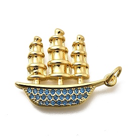 Латунные микро проложить кубического циркония подвески, подвески для лодок, долговечный, без свинца и без кадмия, стойки покрытие, с целью перехода в кольце