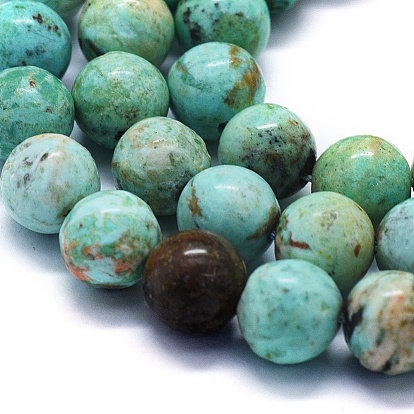 Natural Peruvian Turquoise(Jasper) Beads Strands, Round