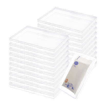 Пластиковые контейнеры для шариков с откидной крышкой, прямоугольные