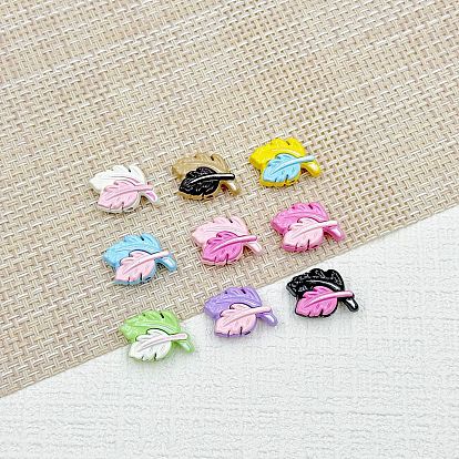 Бусины из сплава эмали для выпечки, лист