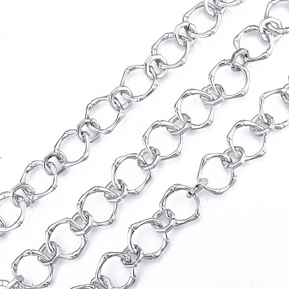 Alloy Bamboo Stick Link Chains, with Spool, Cadmium Free & Nickel Free & Lead Free, Unwelded