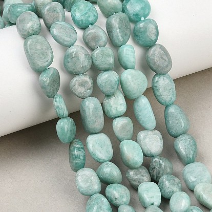 Природных амазонит бисер нитей, самородки, упавший камень