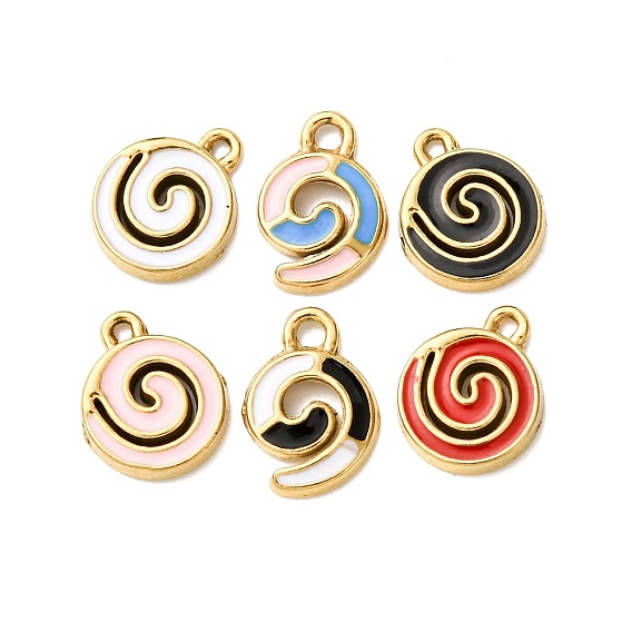 304 из нержавеющей стали шармы эмали, спираль, золотые