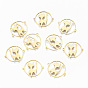 304 Stainless Steel Links Connectors, Laser Cut, Flat Round with Cat