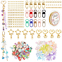 DIY Jewelry Kits, Including Acrylic Beads, Iron Chain, Brass Chain, Alloy Swivel Clasps