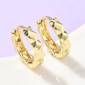 Серьги-кольца с текстурой латуни, стойки покрытие, долговечный, без кадмия и без свинца