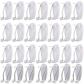 30 шт. латунные серьги-гвоздики, французские серьги-клипсы, долговечный