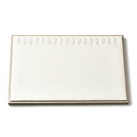 Прямоугольный поднос для демонстрации ювелирных изделий из искусственной кожи, ожерелья держатель для органайзера ювелирных изделий