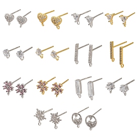 925 Результаты шпильки стерлингового серебра, с кубического циркония