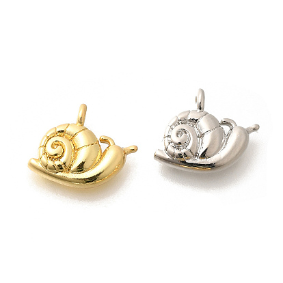 Латунные подвески, долговечный, без свинца и без кадмия, улитка прелести