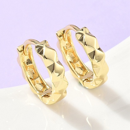 Серьги-кольца с текстурой латуни, стойки покрытие, долговечный, без кадмия и без свинца