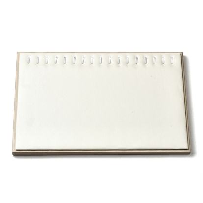 Прямоугольный поднос для демонстрации ювелирных изделий из искусственной кожи, ожерелья держатель для органайзера ювелирных изделий