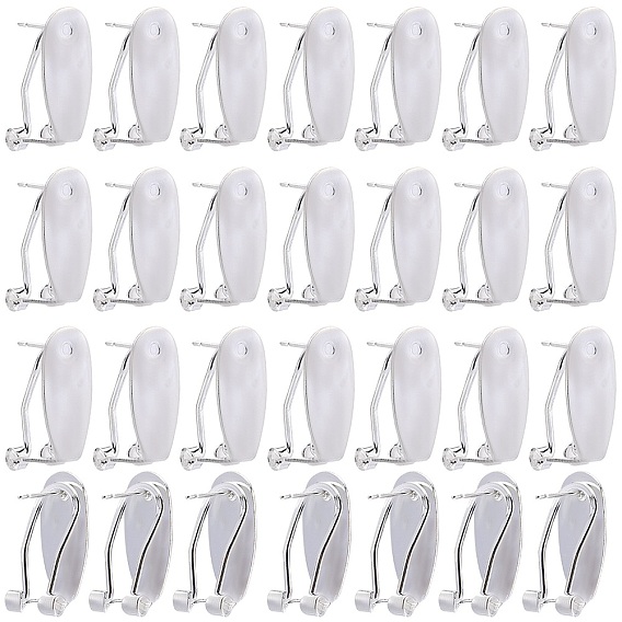 30 шт. латунные серьги-гвоздики, французские серьги-клипсы, долговечный