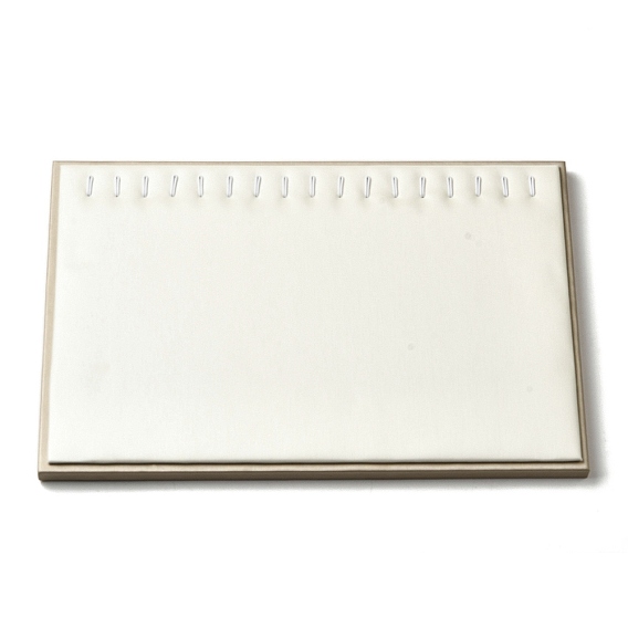 Прямоугольный поднос для демонстрации ювелирных изделий из искусственной кожи, ожерелья держатель для органайзера ювелирных изделий