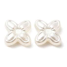 ABS Plastic Imitation Pearl Beads, Flower