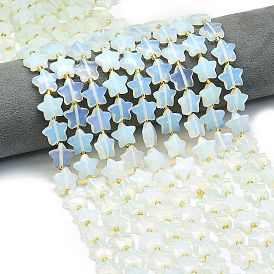 Opalite бисер пряди, граненые, звезда, с бисером