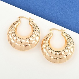 Латунные серьги обруча, луна