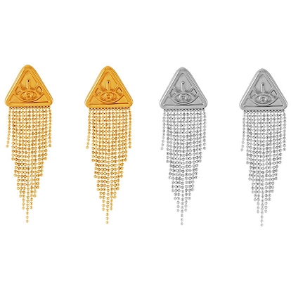 Треугольные серьги-гвоздики из нержавеющей стали для женщин