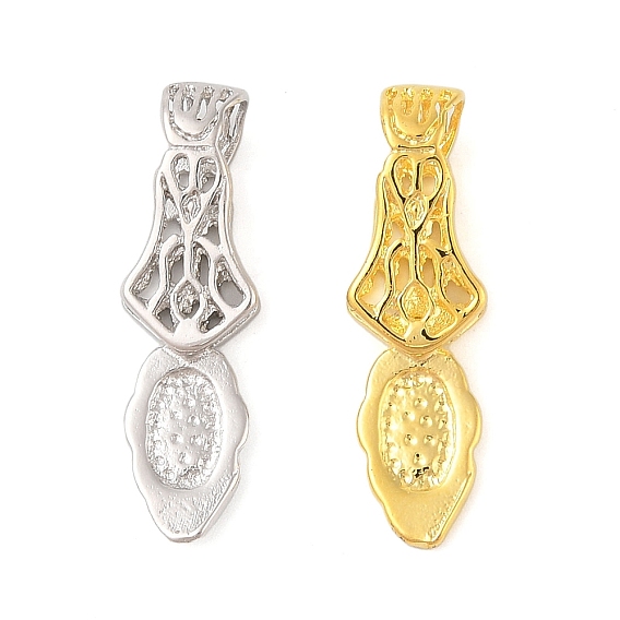 Стойки покрытие латунь прижимные поручительств, приклеиваемые плоские держатели для изготовления подвесок, без кадмия и без свинца