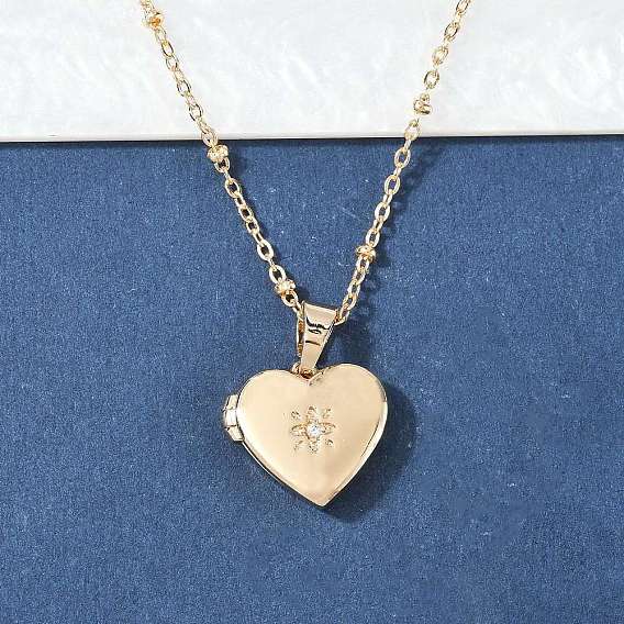 304 ожерелья из нержавеющей стали с прозрачными кубическими цирконами в форме сердца с подвеской для женщин