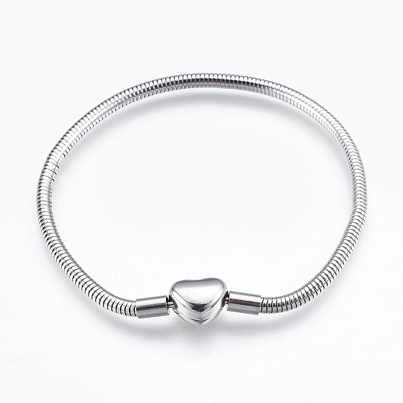 Tarnish Resistant 304 Stainless Steel European Style Chains Bracelet Making, with Clasps