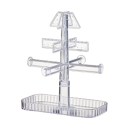Transparent Acrylic Earring Display Towers Stands, Earring Organizer Holder