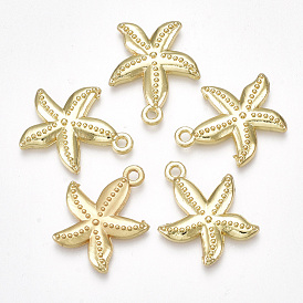 Alloy Pendants, Starfish/Sea Stars