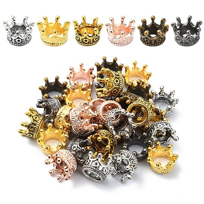 30 шт 6 цвета бусины из сплава тибетского стиля, корона