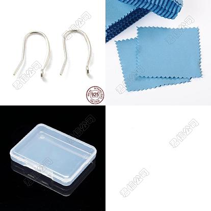 10Pcs 925 Sterling Silver Earring Hooks, Ear Wire with Loops