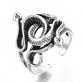 Кольца-манжеты из сплава в тибетском стиле, змея