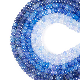 3 нити 3 цвета ниток стекляруса, имитация драгоценных камней, рондель, окрашенные