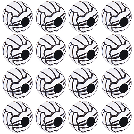 150 шт. Акриловые бусины в стиле ремесел, спортивные бусы, волейбол