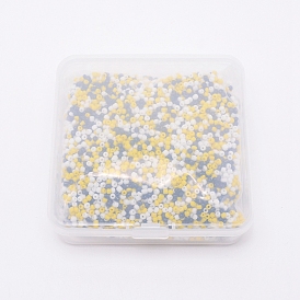 6500 pcs 300 g 3 colores cuentas de semillas de vidrio, colores opacos semilla, pequeñas cuentas artesanales para hacer joyas de bricolaje, rondo