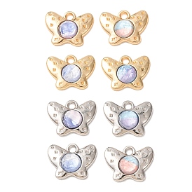 Alloy Resin Pendnats, Butterfly Charms