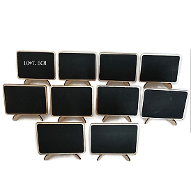 Chalkboard Signs with Wood Base Stand, Message Boards, for Resetaurant, Hotel, Bar Tabletop